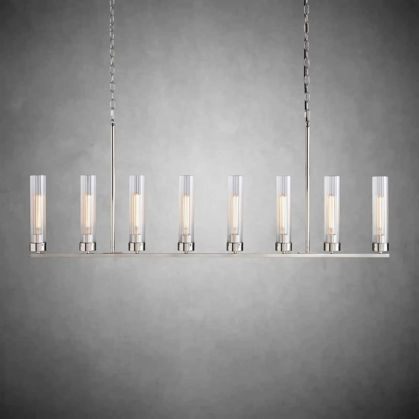 Andreas Glass Linear Chandelier Lighting - GILDLAMPS