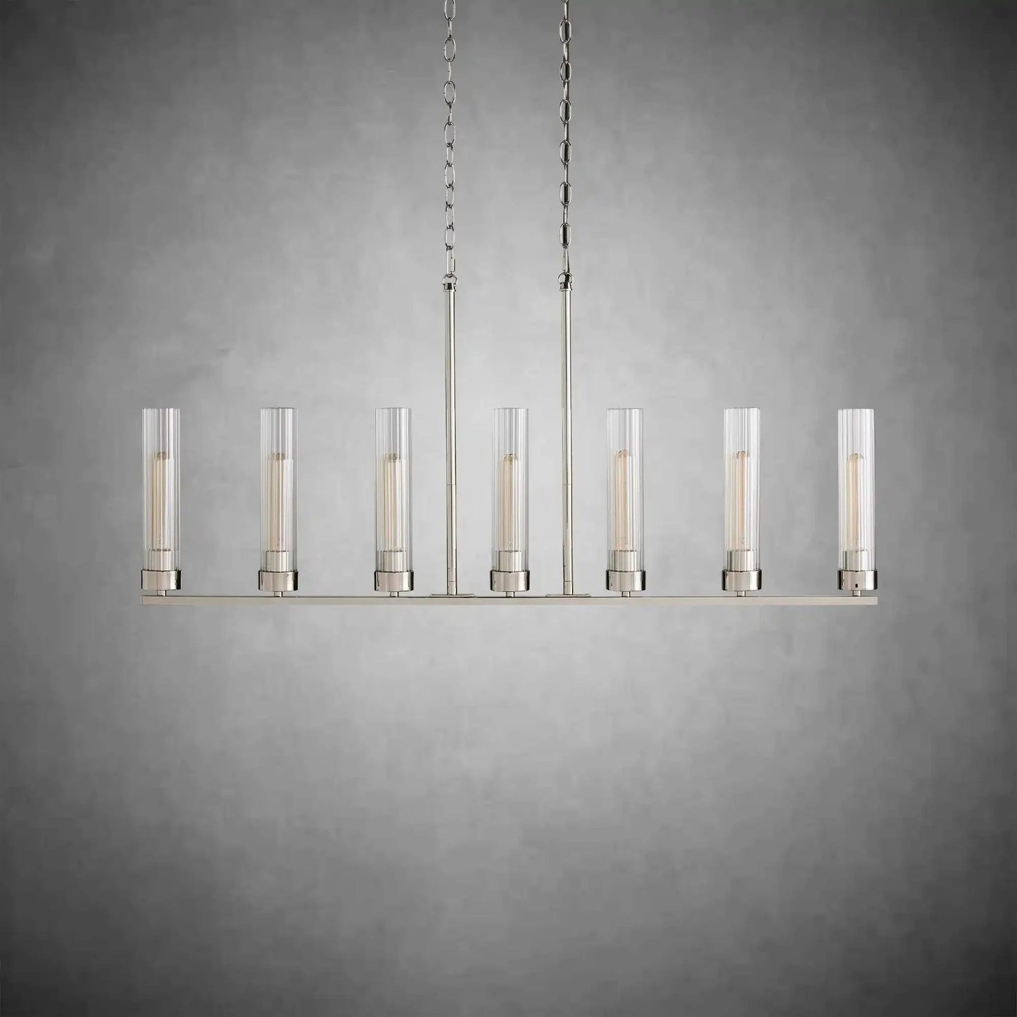 Andreas Glass Linear Chandelier Lighting - GILDLAMPS