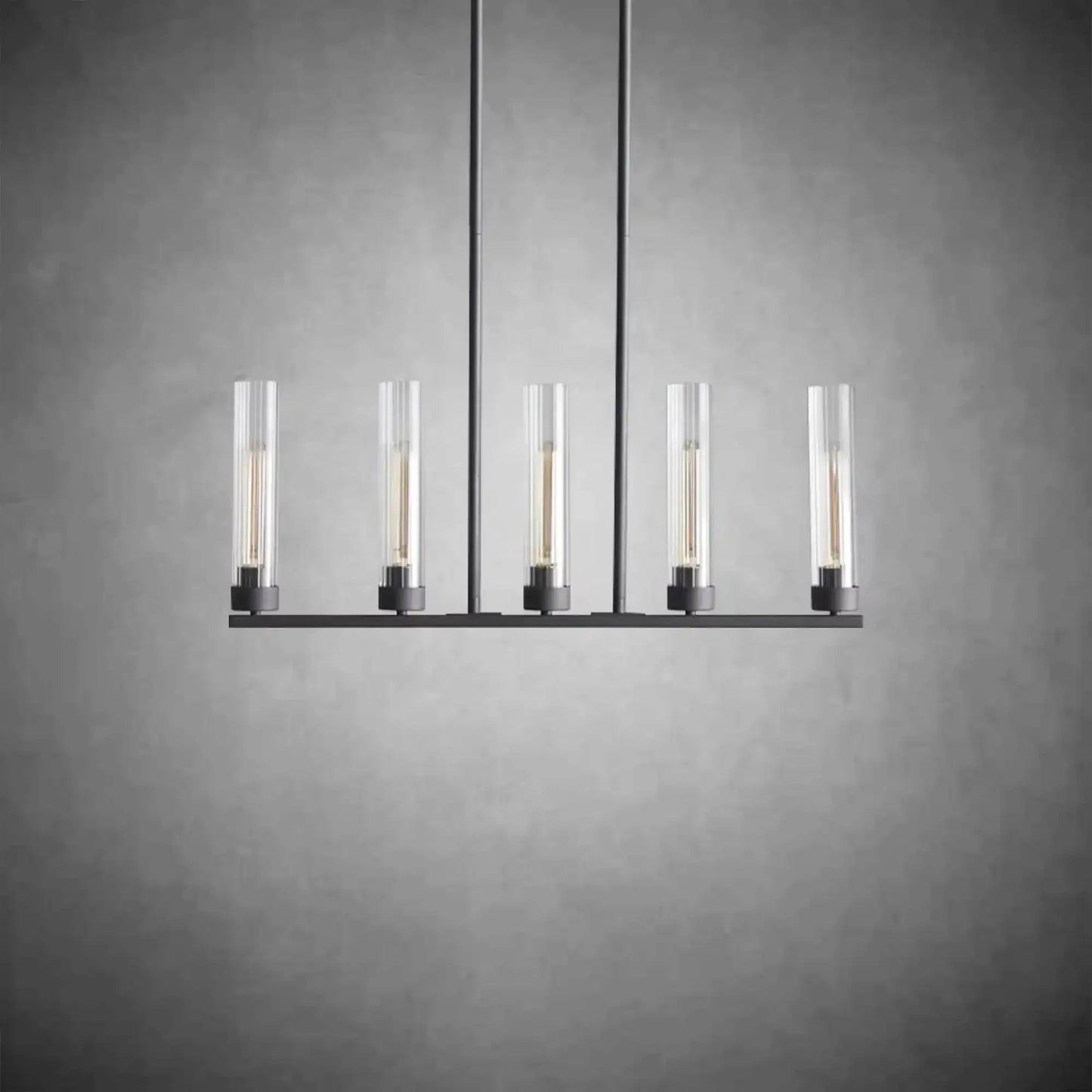 Andreas Glass Linear Chandelier Lighting - GILDLAMPS
