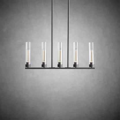 Andreas Glass Linear Chandelier Lighting - GILDLAMPS
