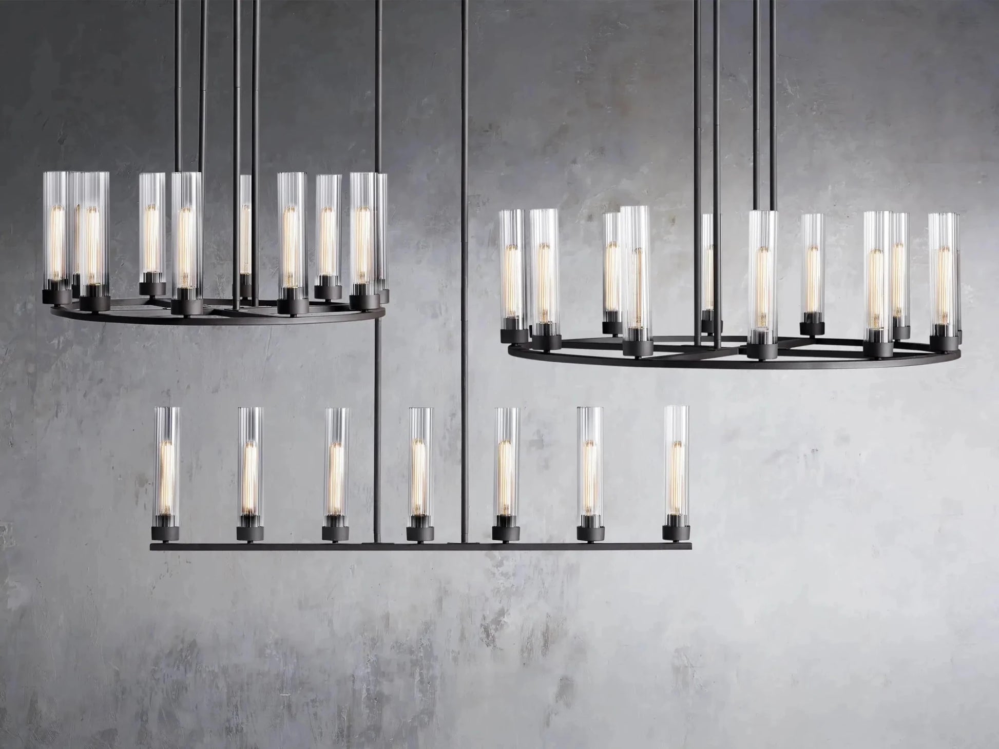 Andreas Linear Chandelier 5/7/8 Light - GILDLAMPS