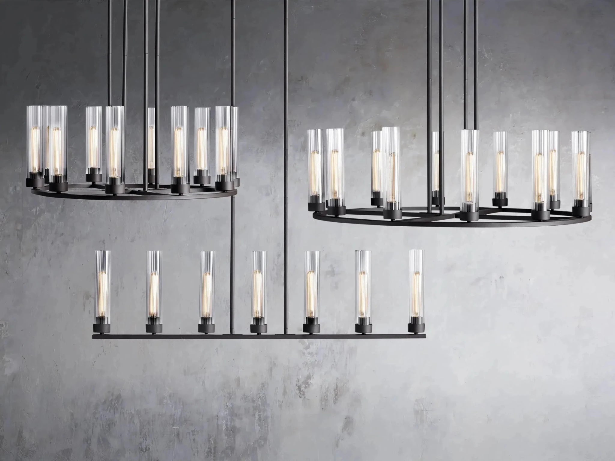 Andreas Linear Chandelier 5/7/8 Light - GILDLAMPS