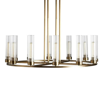 Andreas Round Glass Chandelier 30"W 40"W - GILDLAMPS