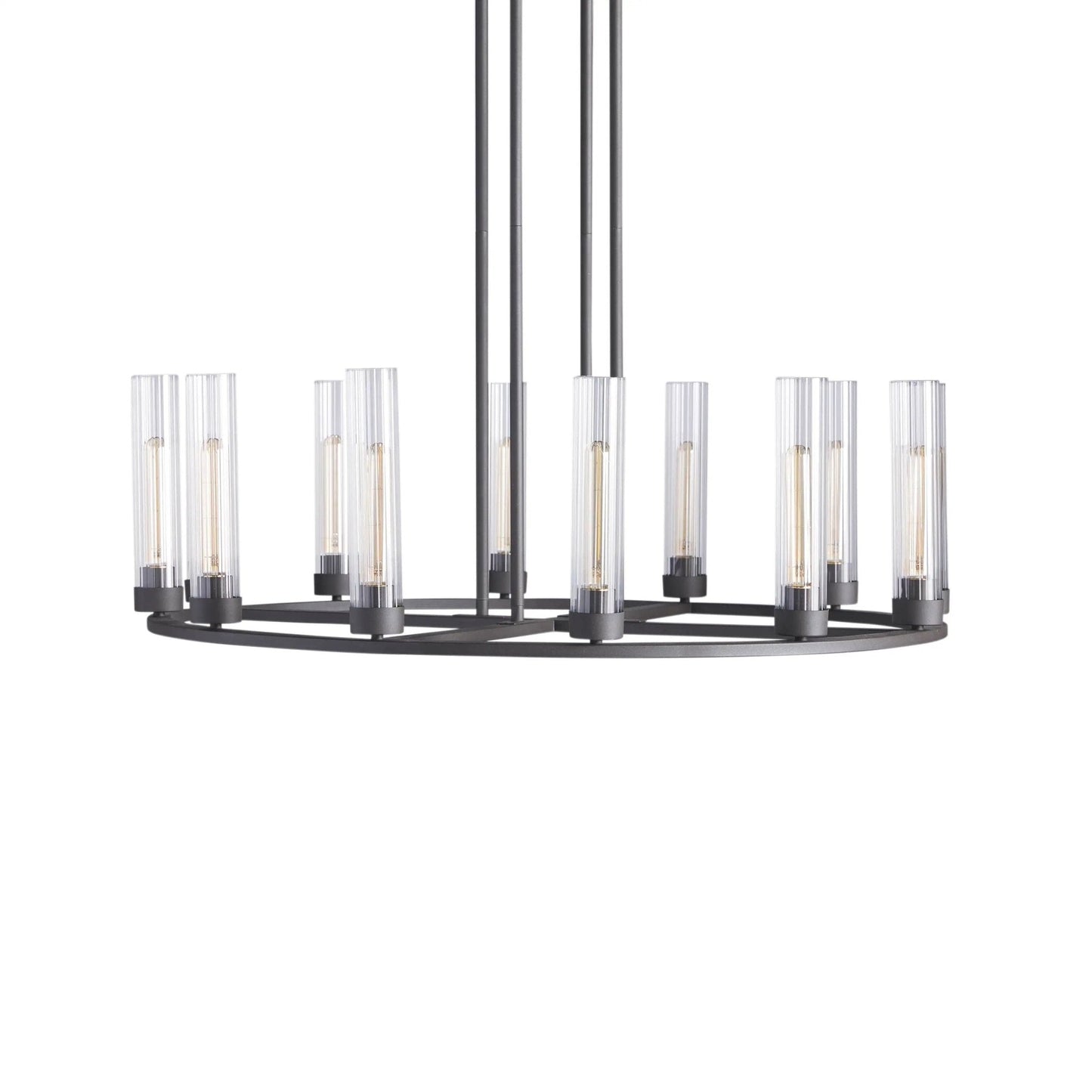 Andreas Round Glass Chandelier 30"W 40"W - GILDLAMPS