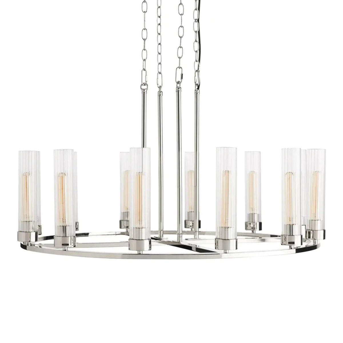 Andreas Round Glass Chandelier 30"W 40"W - GILDLAMPS