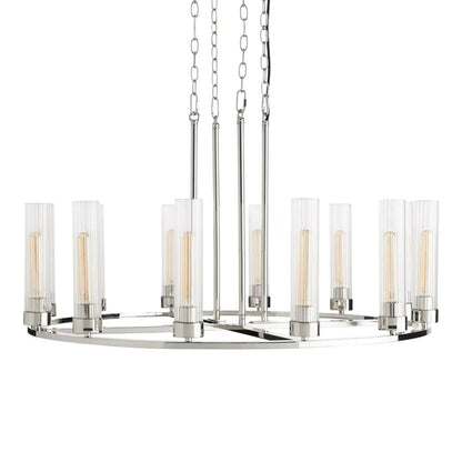 Andreas Round Glass Chandelier 30"W 40"W - GILDLAMPS