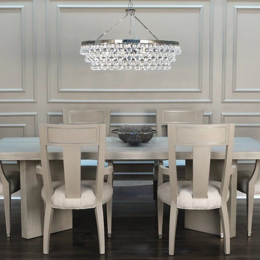 Anqeer Waterdrop Round Chandelier 35" - GILDLAMPS
