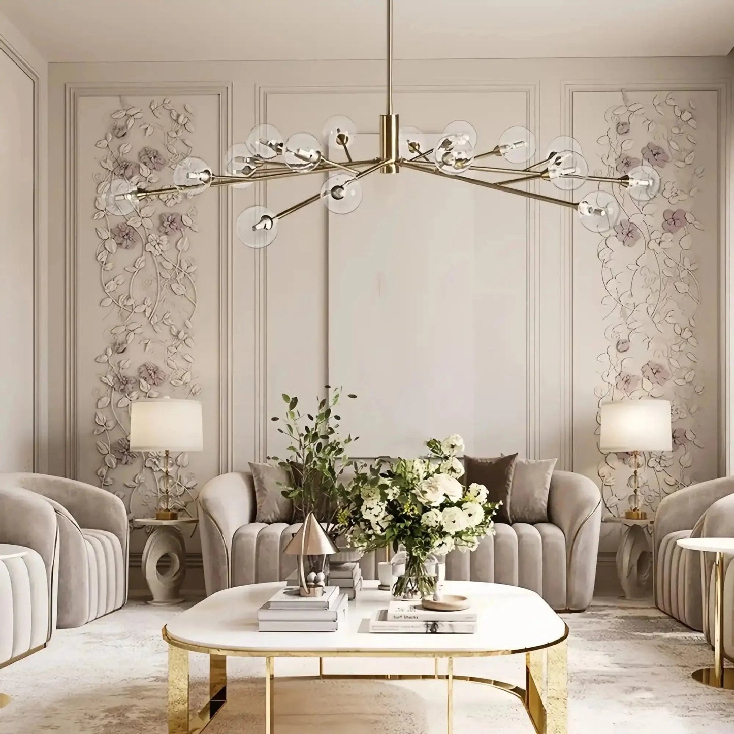 Apollo Round Chandelier 36" 47" 59" - GILDLAMPS