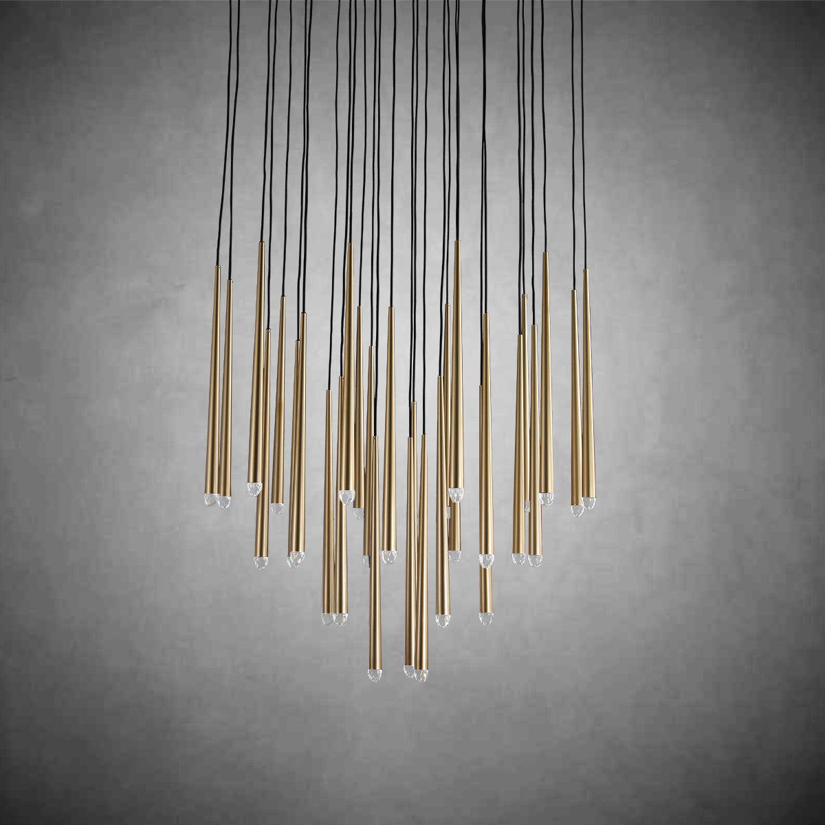 Aquitain Round Chandelier 24" 30" 48" - GILDLAMPS