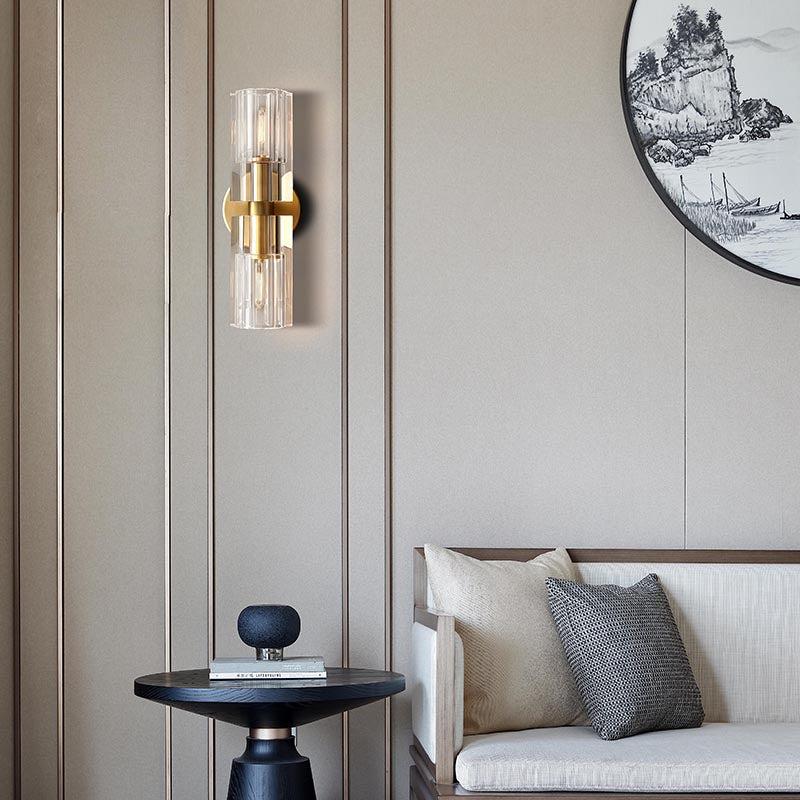 Arcachen Crystal Linear Wall Sconce 13"H - GILDLAMPS
