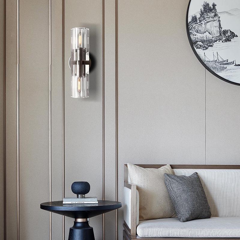 Arcachen Crystal Linear Wall Sconce 13"H - GILDLAMPS