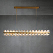 Arcachen Crystal Rectangular Chandelier 54" - GILDLAMPS
