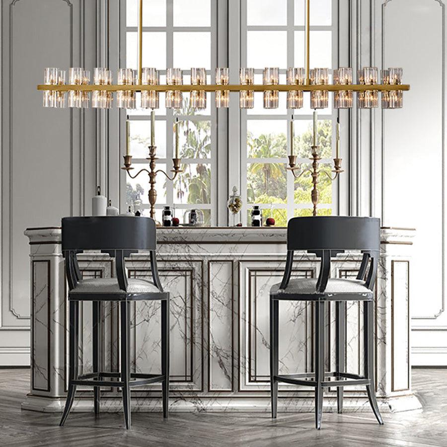 Arcachen Crystal Rectangular Chandelier 72" - GILDLAMPS