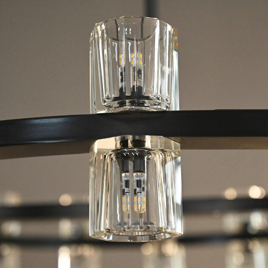 Arcachen Crystal Round Chandelier 36" - GILDLAMPS