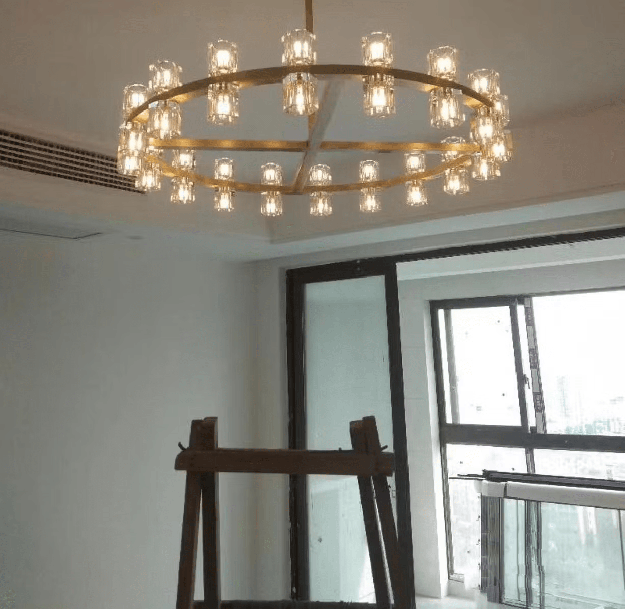 Arcachen Crystal Round Chandelier 36" - GILDLAMPS