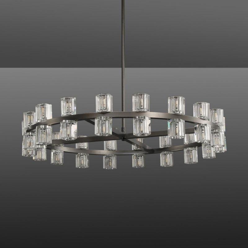 Arcachen Crystal Round Chandelier 36" - GILDLAMPS