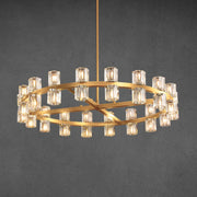 Arcachen Crystal Round Chandelier 36" - GILDLAMPS