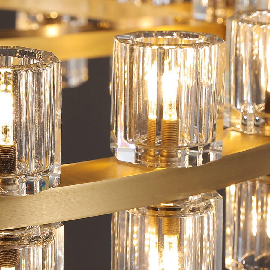 Arcachen Crystal Round Chandelier 48" - GILDLAMPS