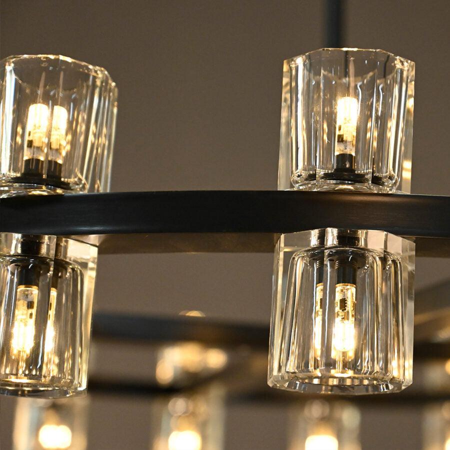 Arcachen Crystal Round Chandelier 48" - GILDLAMPS