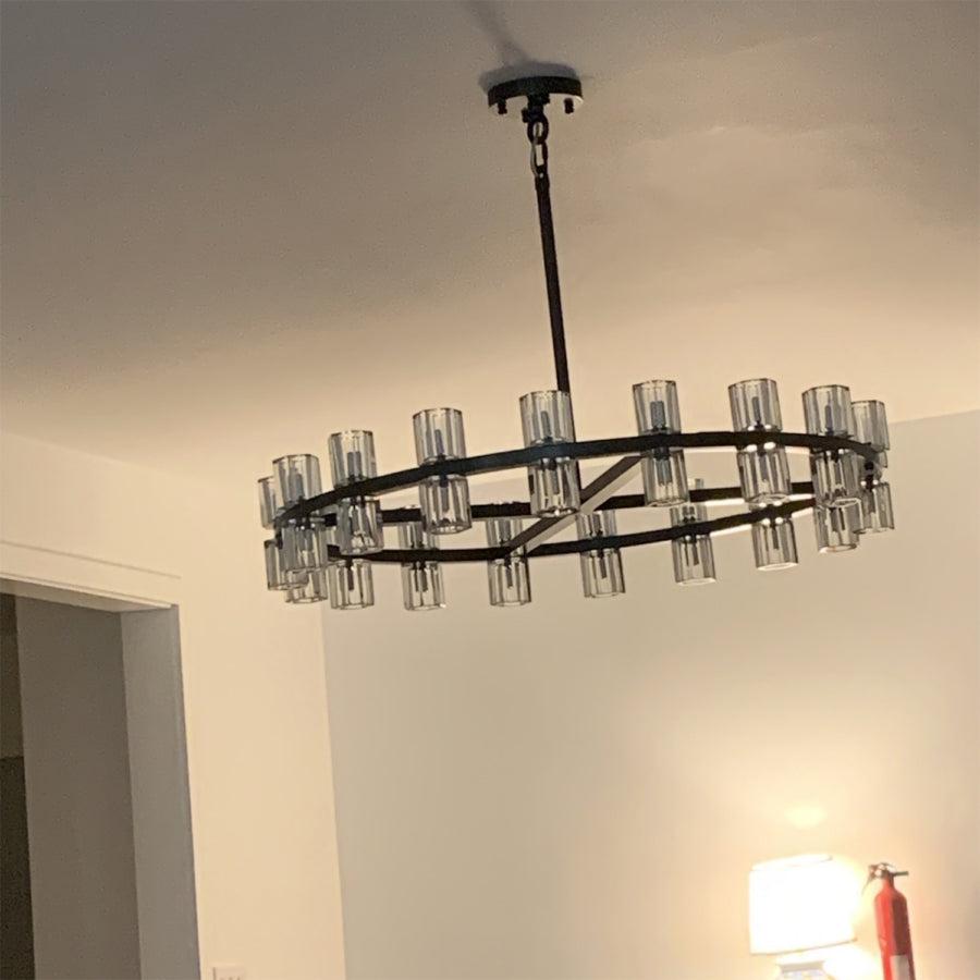 Arcachen Crystal Round Chandelier 48" - GILDLAMPS
