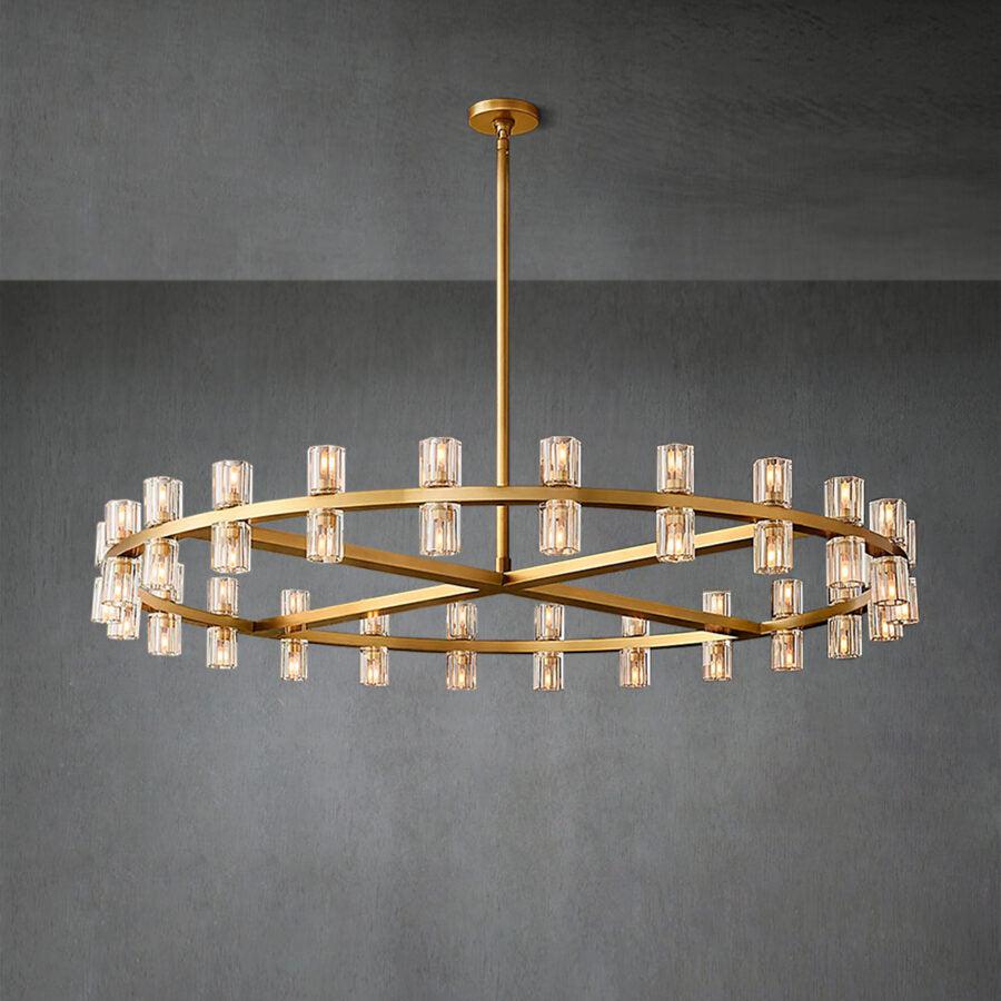 Arcachen Crystal Round Chandelier 48" - GILDLAMPS