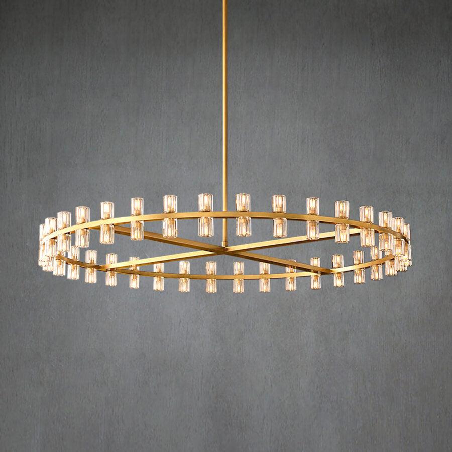 Arcachen Crystal Round Chandelier 60" - GILDLAMPS