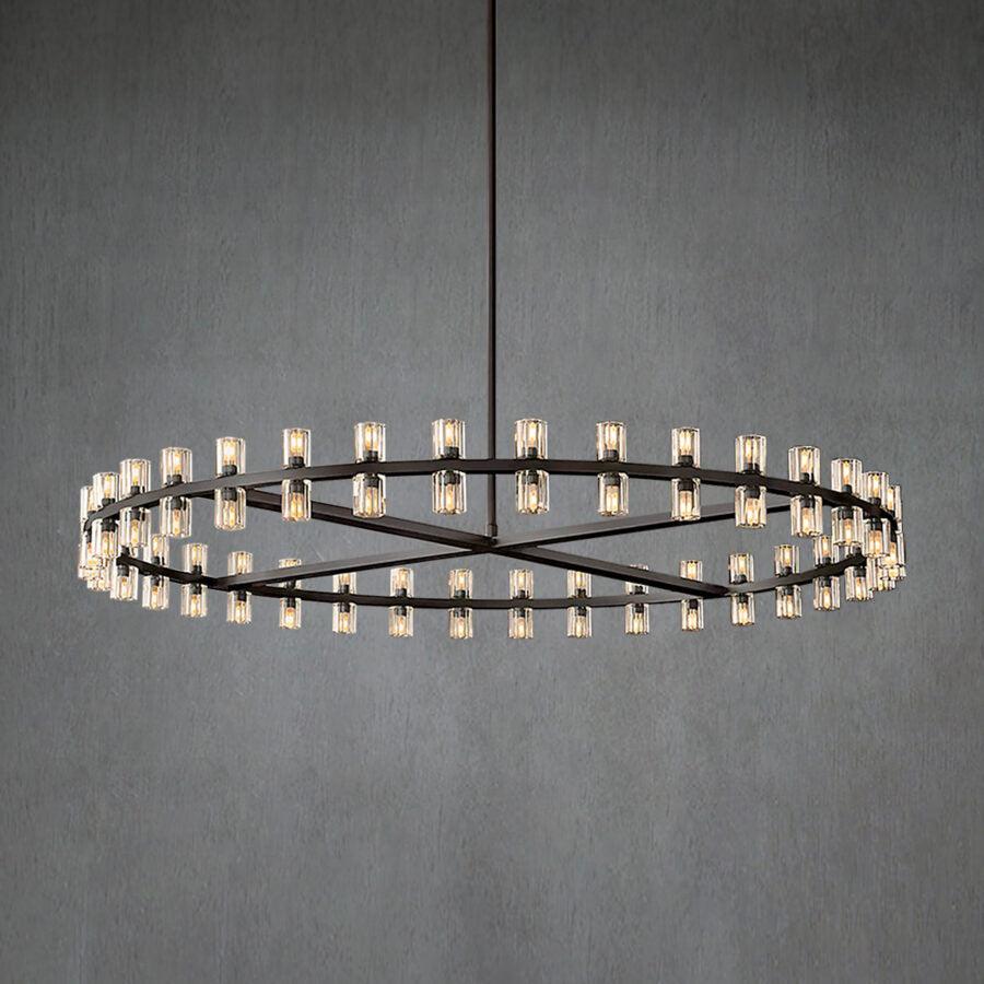 Arcachen Crystal Round Chandelier 60" - GILDLAMPS