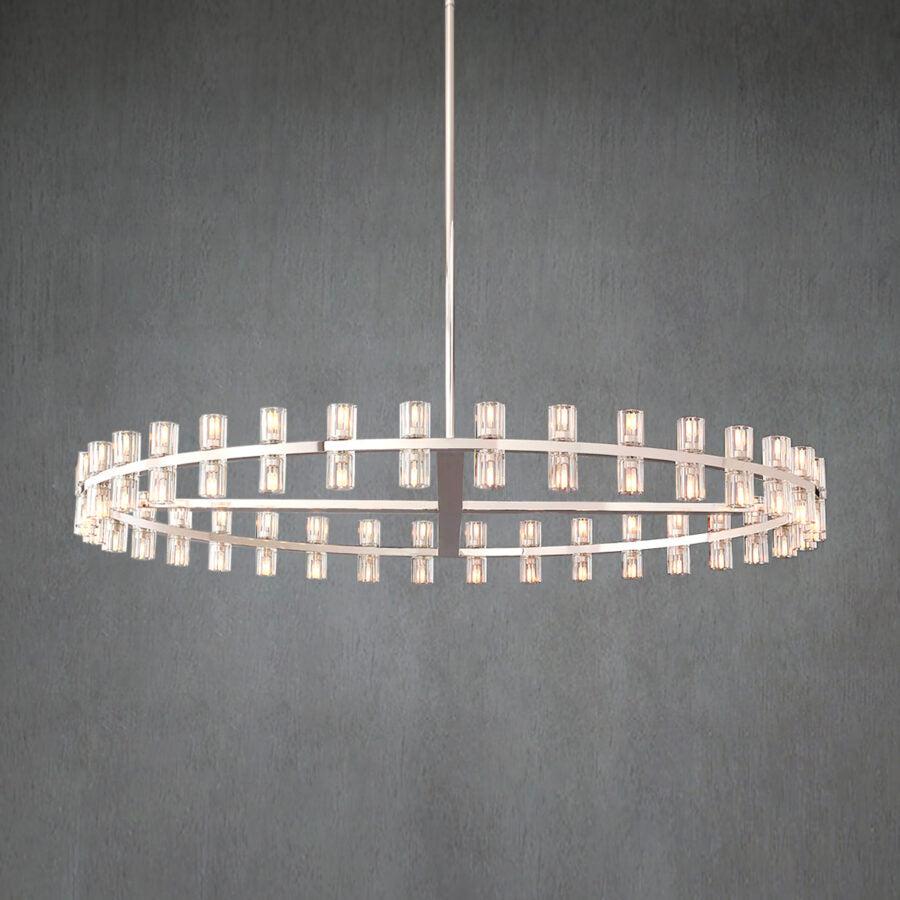 Arcachen Crystal Round Chandelier 60" - GILDLAMPS