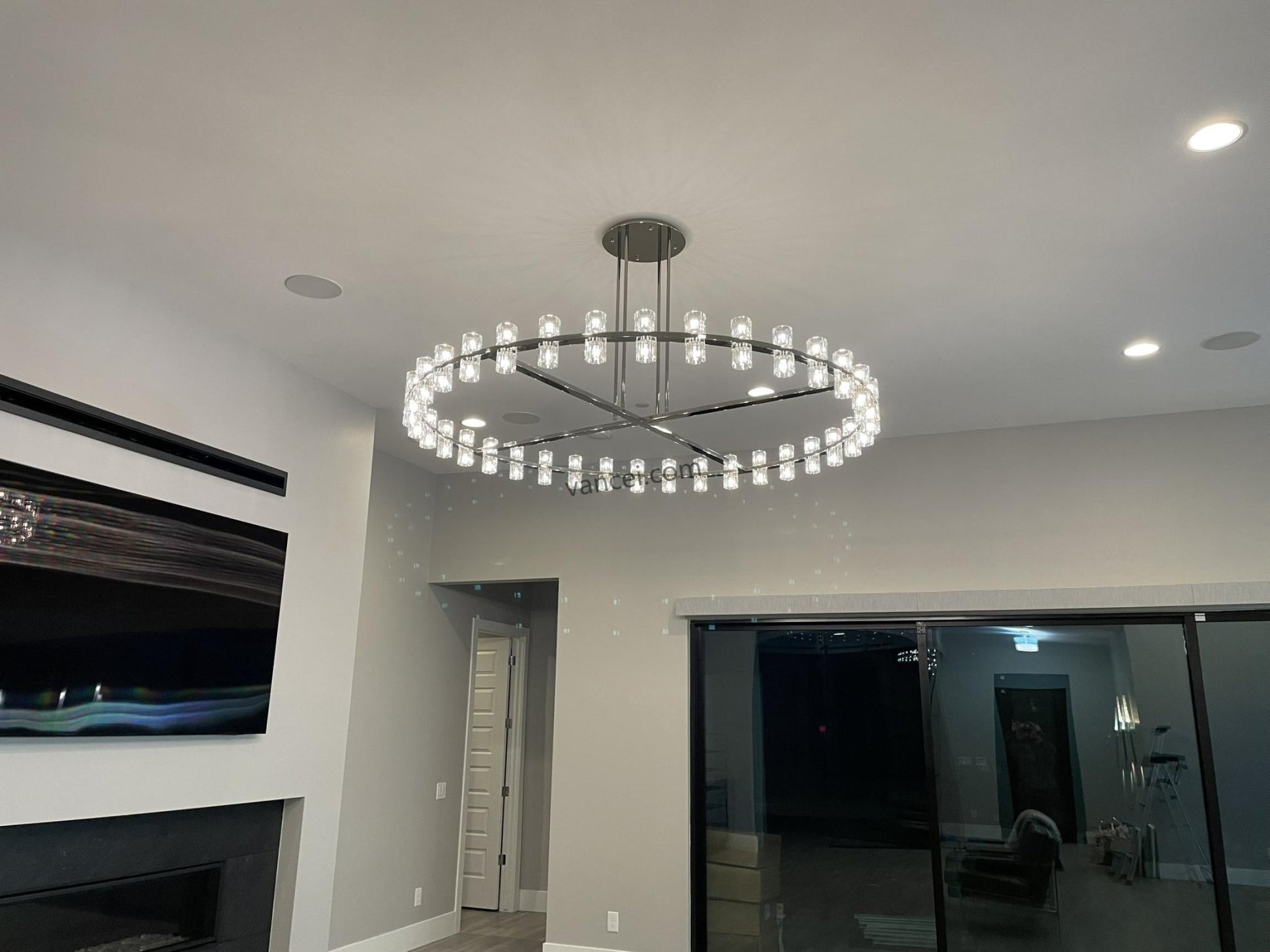 Arcachen Crystal Round Chandelier 60" - GILDLAMPS