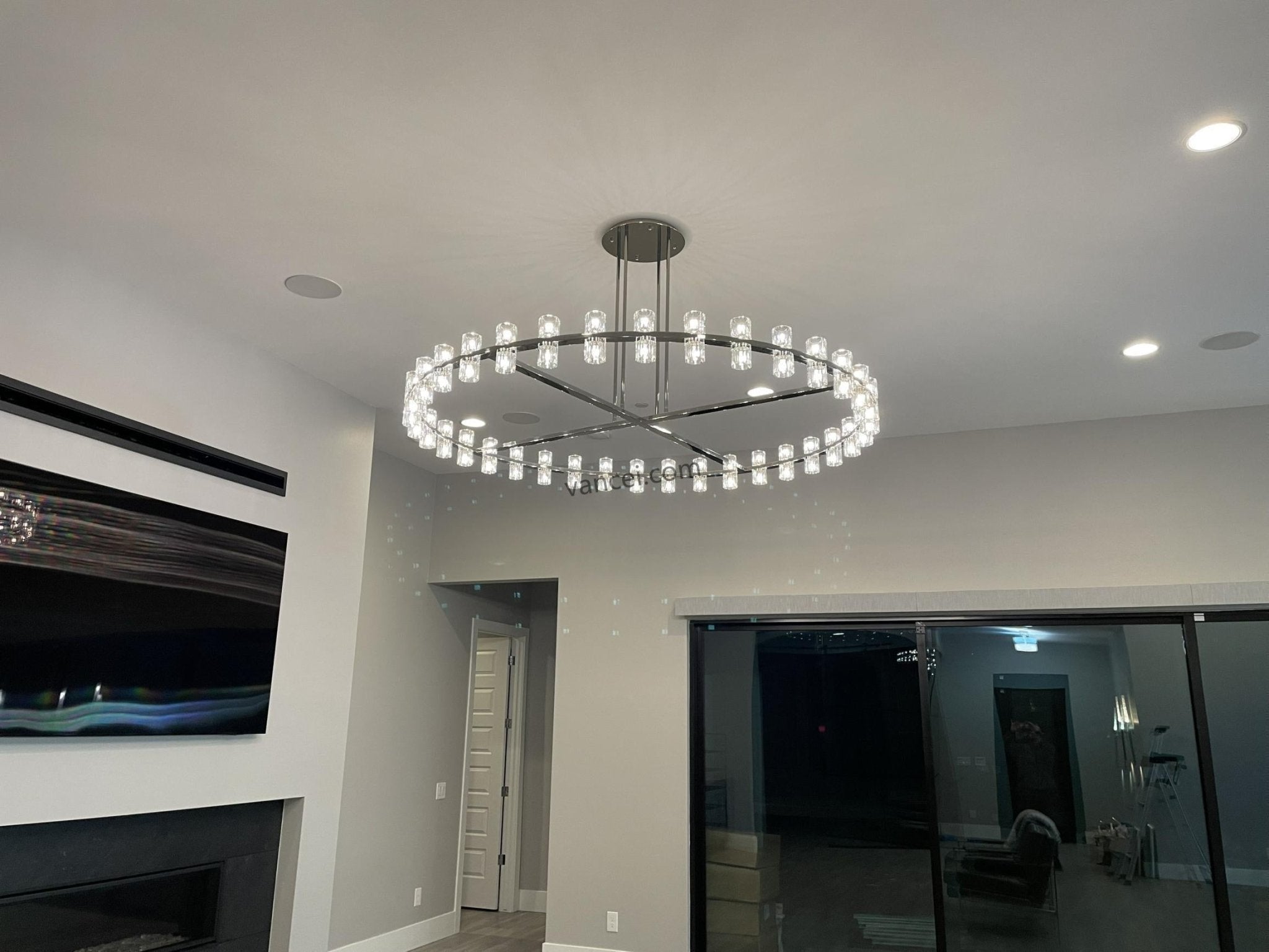 Arcachen Crystal Round Chandelier 60" - GILDLAMPS