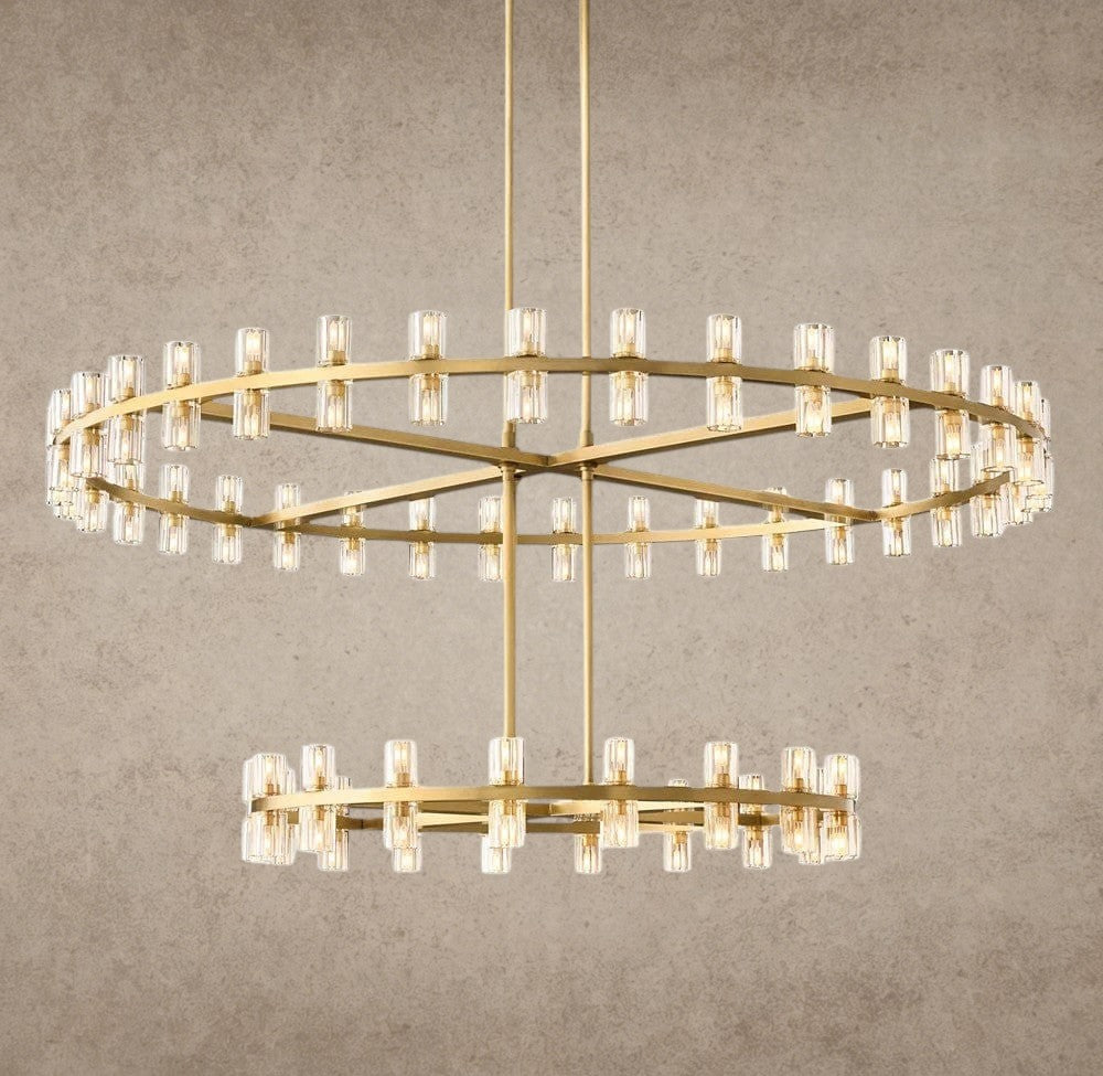 Arcachon LED Round Two-Tier Chandelier 60 inch