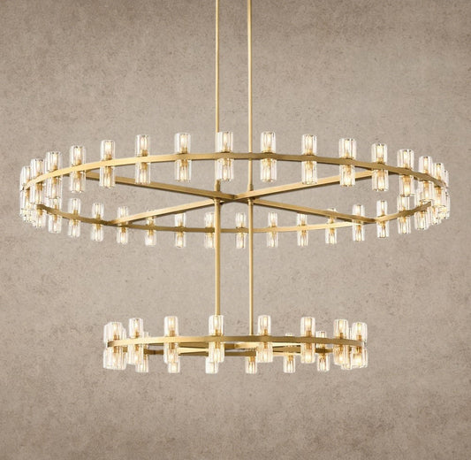Arcachon LED Round Two-Tier Chandelier 60 inch