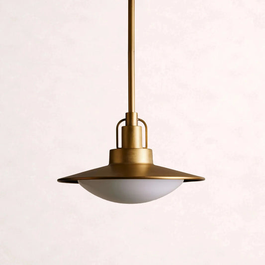 Argent Opal Glass Dome Pendant 14'' 24''D - GILDLAMPS