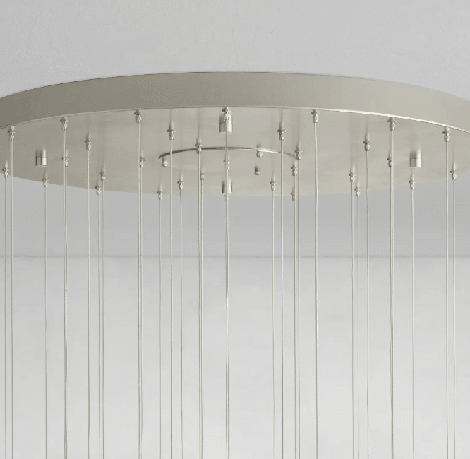 Arica Round Gold Chandelier with Natural Alabaster Stone Shades - GILDLAMPS