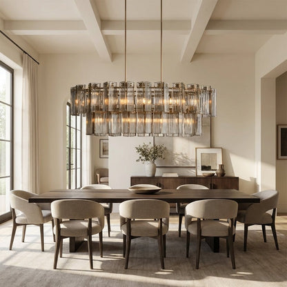 Art Glass Delsia Linear Chandelier - GILDLAMPS