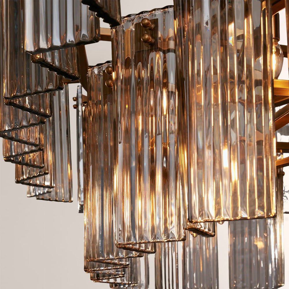 Art Glass Delsia Linear Chandelier - GILDLAMPS