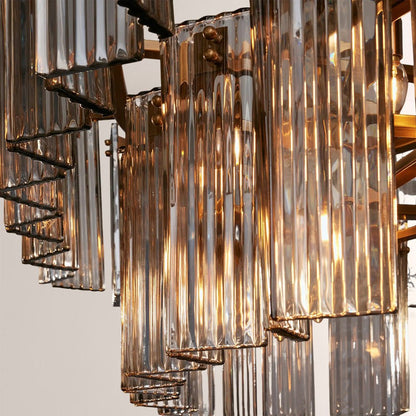 Art Glass Delsia Linear Chandelier - GILDLAMPS