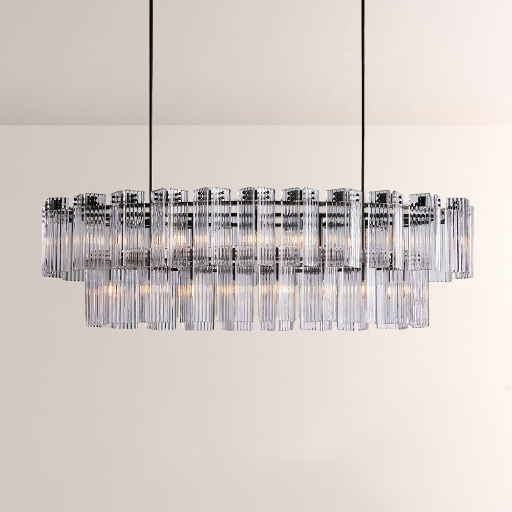 Art Glass Delsia Linear Chandelier - GILDLAMPS
