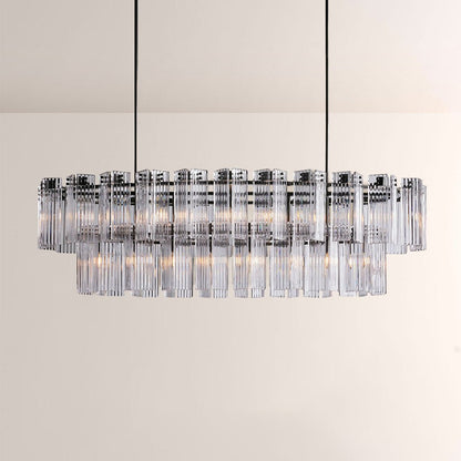 Art Glass Delsia Linear Chandelier - GILDLAMPS