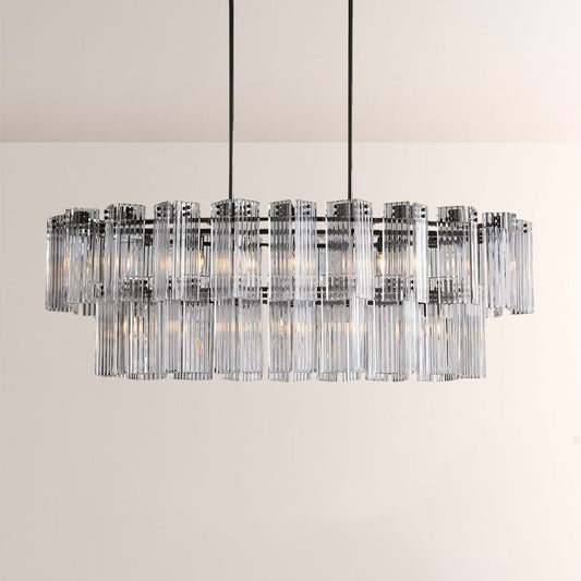 Art Glass Delsia Linear Chandelier - GILDLAMPS