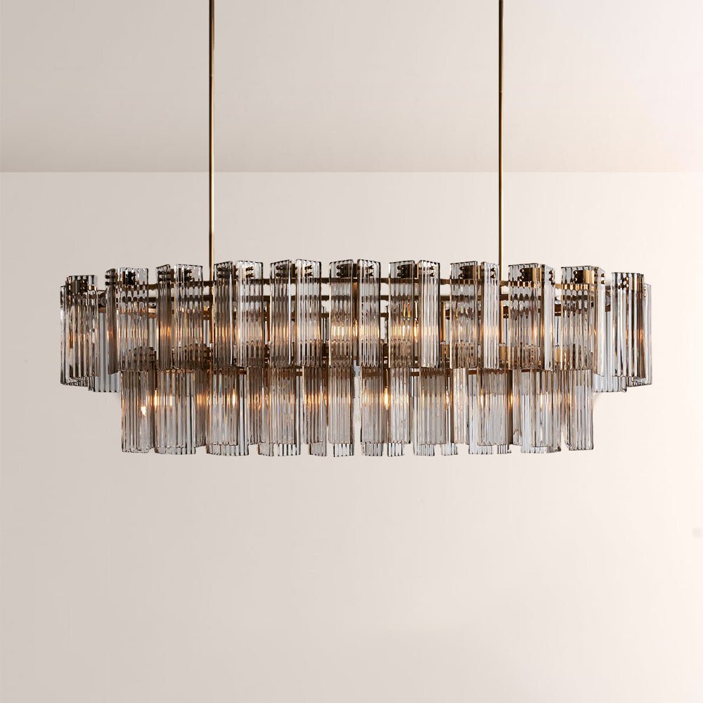 Art Glass Delsia Linear Chandelier - GILDLAMPS