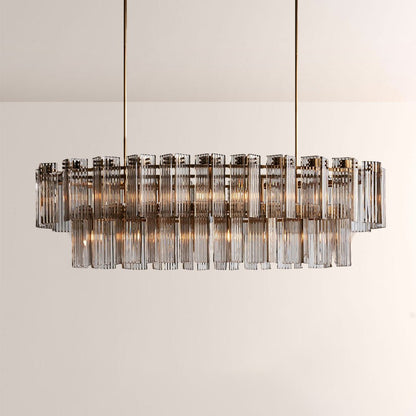 Art Glass Delsia Linear Chandelier - GILDLAMPS