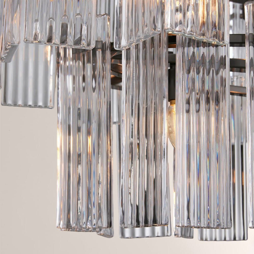 Art Glass Delsia Linear Chandelier - GILDLAMPS