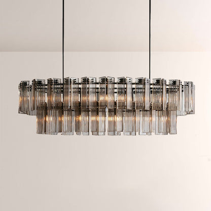 Art Glass Delsia Linear Chandelier - GILDLAMPS