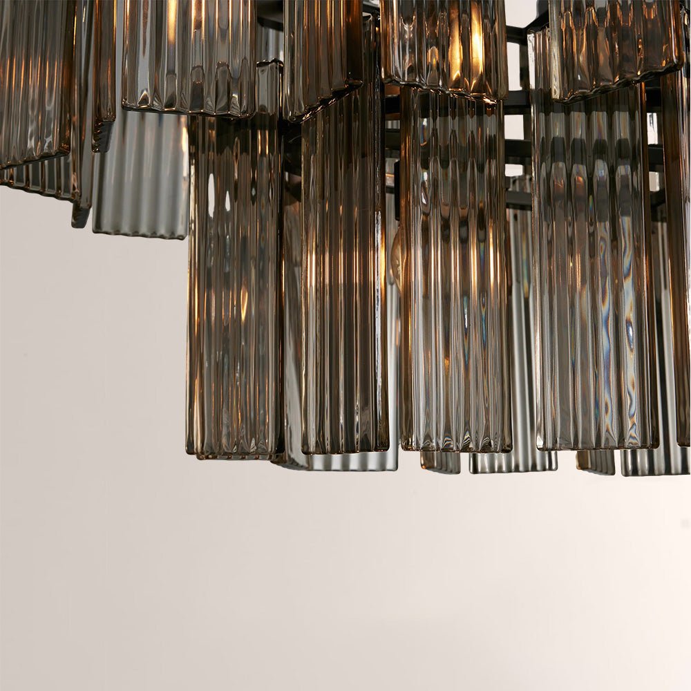 Art Glass Delsia Linear Chandelier - GILDLAMPS