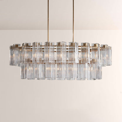 Art Glass Delsia Linear Chandelier - GILDLAMPS
