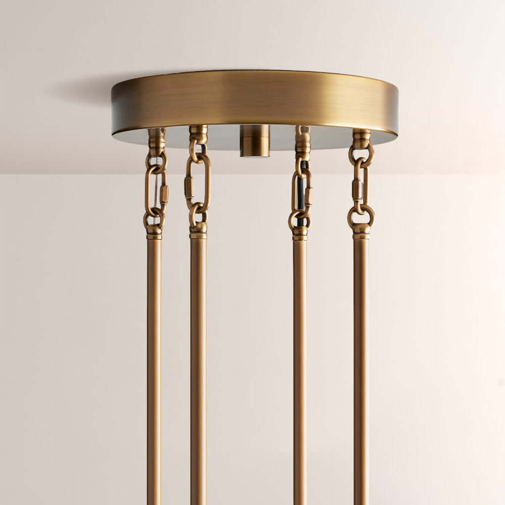 Art Glass Delsia Round Chandelier 48" - GILDLAMPS