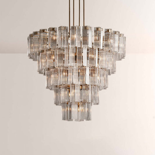 Art Glass Delsia Round Chandelier 60" - GILDLAMPS