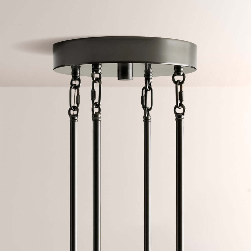 Art Glass Delsia Round Chandelier 60" - GILDLAMPS