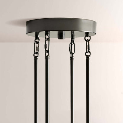 Art Glass Delsia Round Chandelier 60" - GILDLAMPS